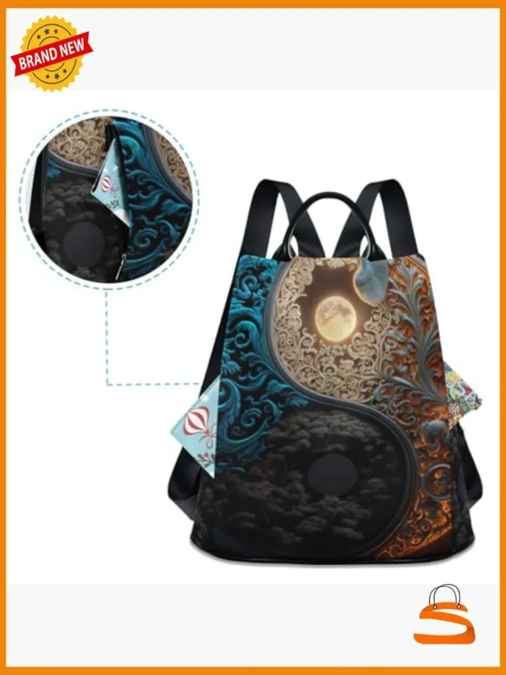 Anti Theft Backpack for Travel Daypack Shoulder Bag 15 inch
